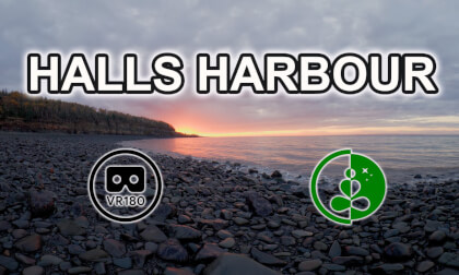 8K VR180 Sunset at Halls Harbour, Nova Scotia | Relaxing Nature Escape 8K VR180 Sunset at Halls Harbour, Nova Scotia | Relaxing Nature Escape