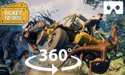 360° Jurassic Park Jeep Ride (ARK PARK) VR Video 360° Jurassic Park Jeep Ride (ARK PARK) VR