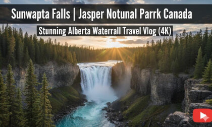 Sunwapta Falls 8K 360° VR | Jasper National Park Alberta Canada | Immersive Travel Vlog