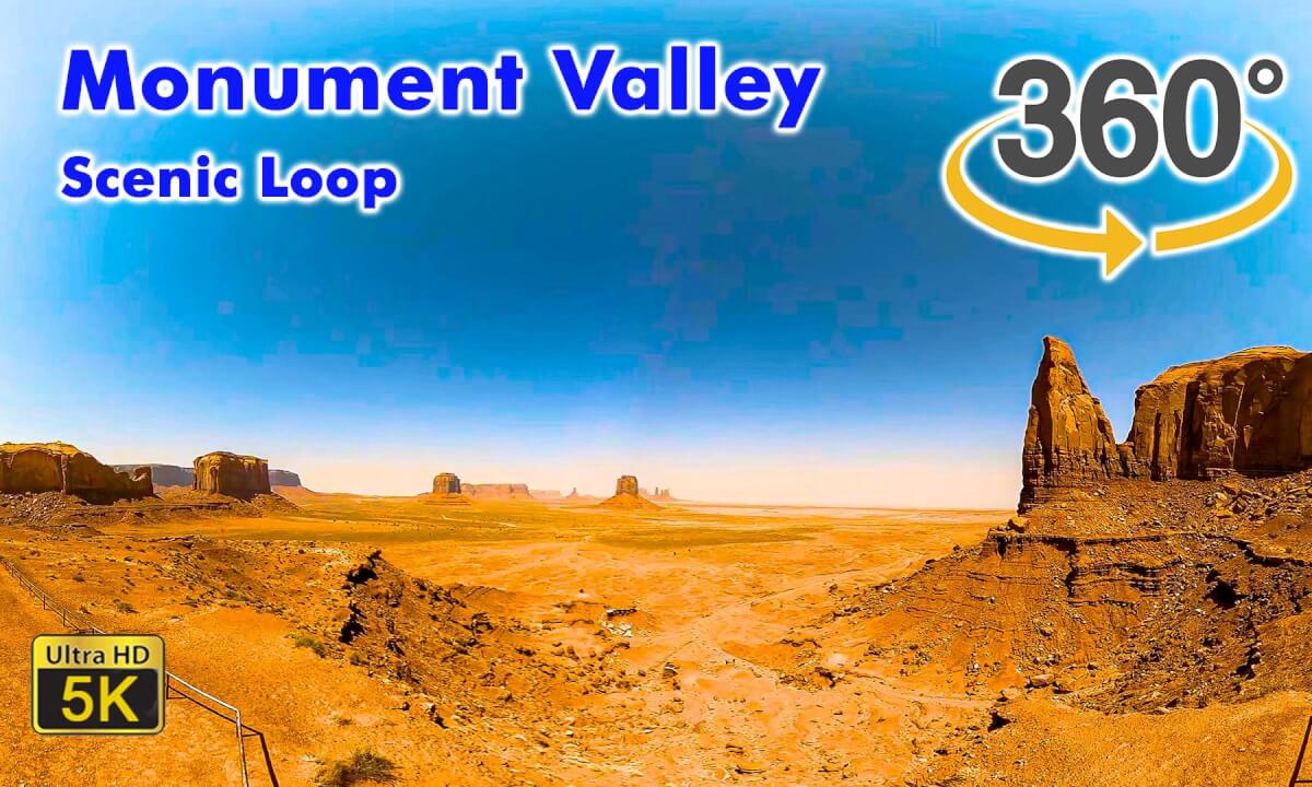 VR 360 5K Monument Valley Scenic Loop Complete Oljato-Monument Valley, Arizona 2022 09 08