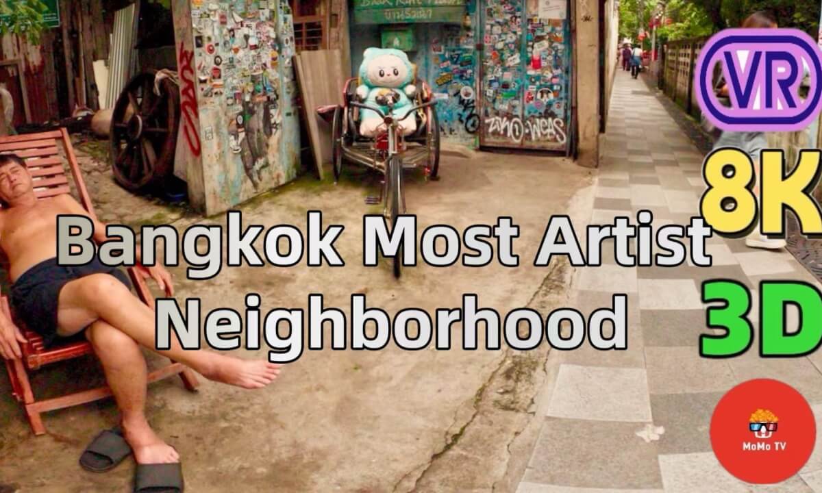 Bangkok’s Most Artistic Neighborhood 🎨 | Talat Noi Street Art, Cafés & River Vibes | VR 180°