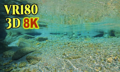 Niyodo River,Crystal water stream with excellent transparency in Kochi , Japan. VR Video Niyodo River,Crystal water stream with excellent transparency in Kochi , Japan. VR