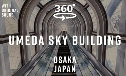 Umeda Sky Building – Osaka, Japan 🇯🇵 | 360° Glass Staircase Tour | Original Sound