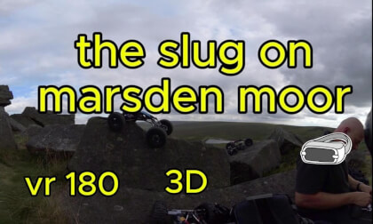 RC crawler the slug on Marsden moor