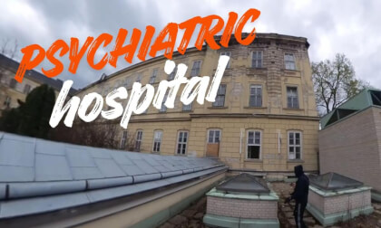 On the roof of a psychiatric hospital