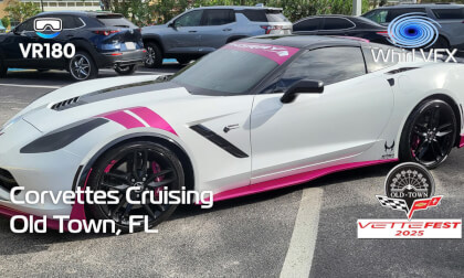 VR180 3D 8K | Vettefest 2025 | Corvettes Cruising | Old Town/Kissimmee, Florida