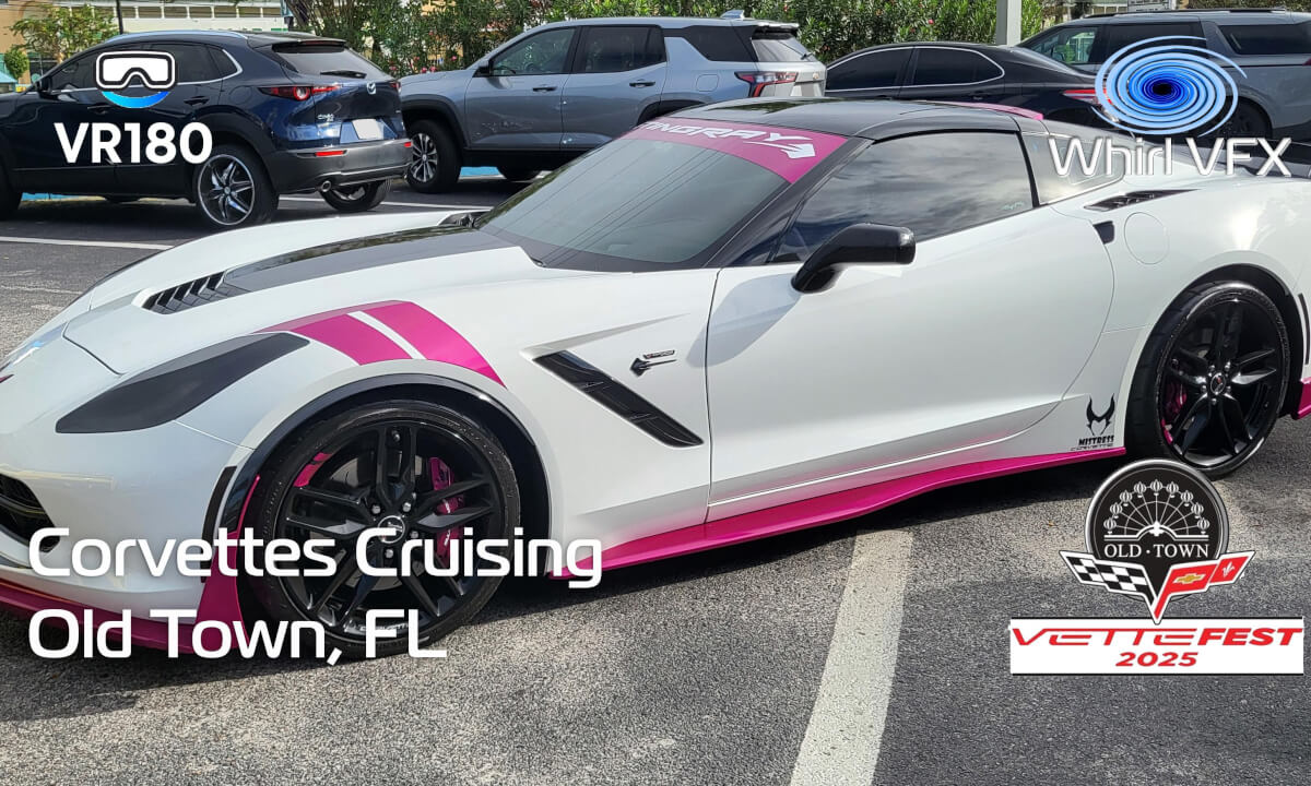 VR180 3D 8K | Vettefest 2025 | Corvettes Cruising | Old Town/Kissimmee, Florida