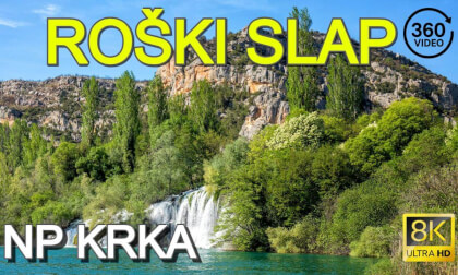 🌊 8K 360° Virtual Walk | Roški Slap Waterfall | Krka National Park | Croatia VR Tour 🏞️