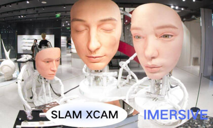 Handheld Street Capture of Humanoid Robot Face | SLAM XCAM 8K30FPS
