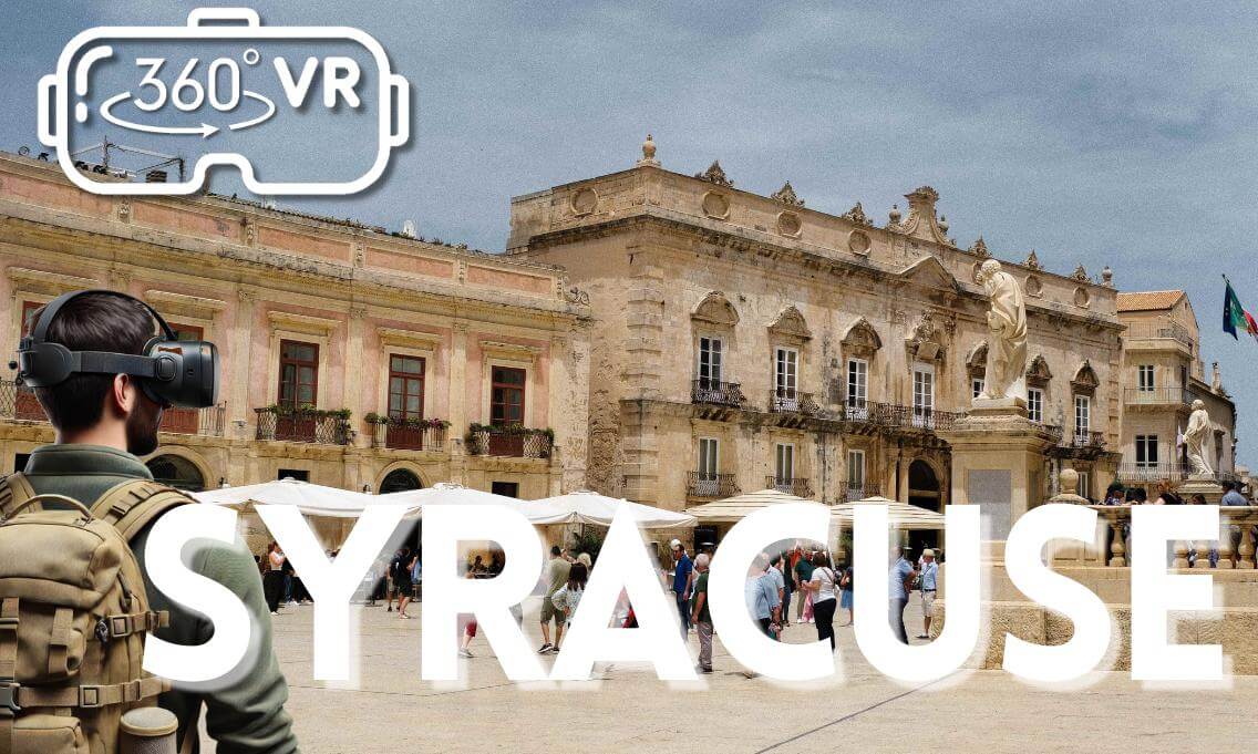 Syracuse, Sicily in 360° VR | Ortigia, Greek Theater & White Beach
