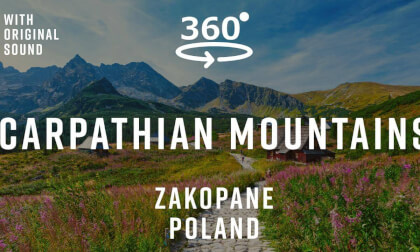 Carpathian Mountains – Zakopane, Poland 🇵🇱 | 360° Hiking Tour | Original Sound