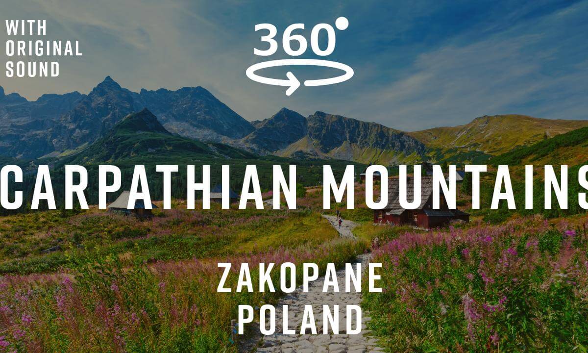 Carpathian Mountains – Zakopane, Poland 🇵🇱 | 360° Hiking Tour | Original Sound