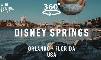 Disney Springs – Orlando, Florida, USA 🇺🇸 | 360° Walking Tour | Original Sound