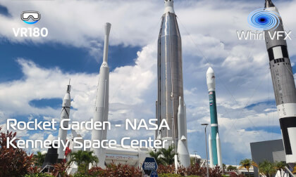 VR180 8K | NASA Kennedy Space Center Rocket Garden | 3D Immersive Tour