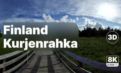 Finland Kurjenrahka National Park - Bog Trail & Forest Walk 8K 180 3D