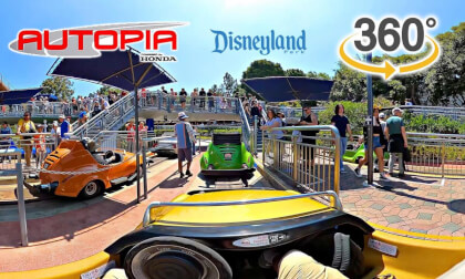 VR 360 Autopia On Ride POV Disneyland 2024 06 14