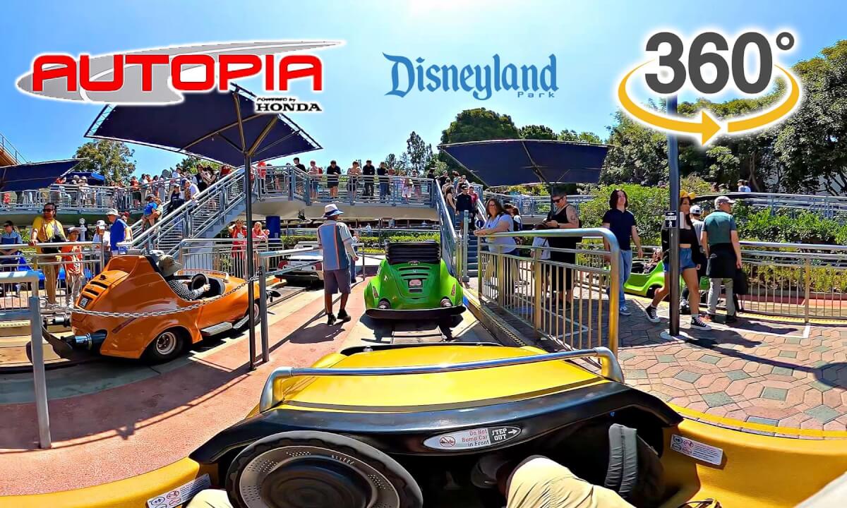 VR 360 Autopia On Ride POV Disneyland 2024 06 14