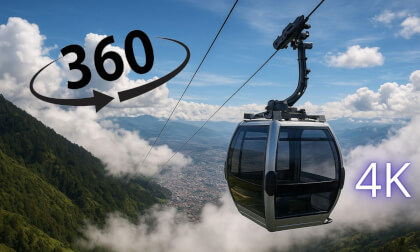 ¡IMPOSIBLE NO MIRAR! Teleférico 360° de PURA ADRENALINA