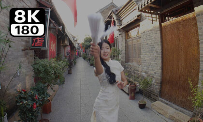 Immersive viewing of the qipao dance "Evening Shanghai"