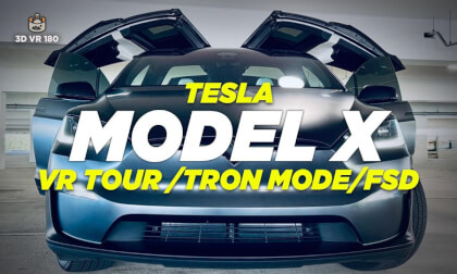 Tesla Model X VR Tour – TRON Mode & Full Self-Driving in 8K 3D 180° VR | Futuristic Drive Experience