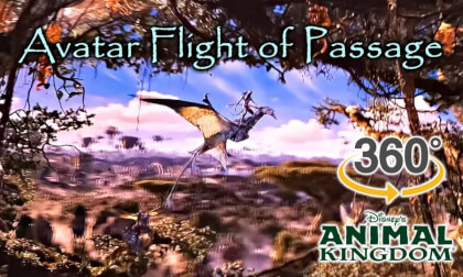 VR 360 Avatar Flight of Passage with Queue On Ride POV Disney's Animal Kingdom  2024 03 14