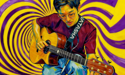 Guitar Performance at Shanghai Musical Instrument Exhibition