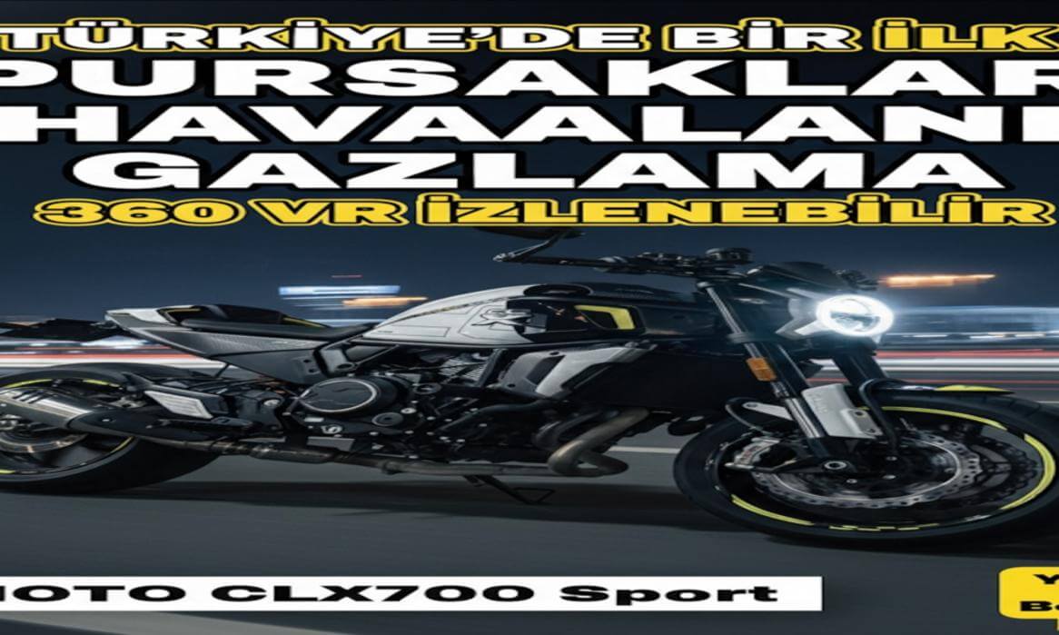 TÜRKİYE'DE BİR İLK | Pursaklardan Havaalanı'na 360° Vr Gazlama | CFMoto CLX700 Sport