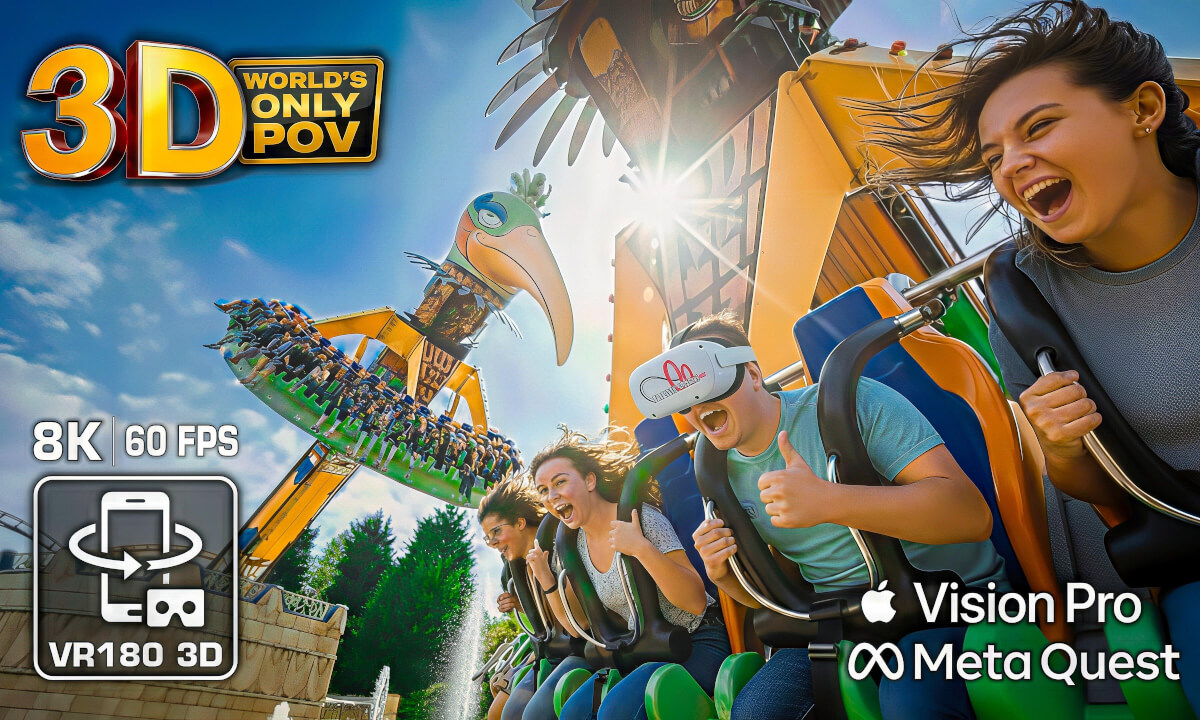 3D VR180 Onride POV: RARE El Volador - FEAR the 60° TILT (8K 60FPS) - Meta Quest - Apple Vision Pro - Qoocam 3 Ultra Modded VR180