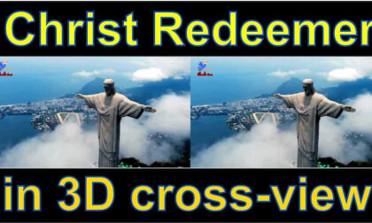 Christ the Redeemer  in 3D video "by angel's eyes - iXYt" side-by-side cross-view Christ the Redeemer  in 3D video "by angel's eyes - iXYt" side-by-side cross-view