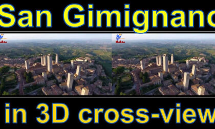 San Gimignano, Siena, Tuscany, Italy  in 3D video "by angel's eyes - iXYt" side-by-side cross-view San Gimignano, Siena, Tuscany, Italy  in 3D video "by angel's eyes - iXYt" side-by-side cross-view