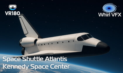 180VR 8K 3D | Space Shuttle Atlantis | Kennedy Space Center Florida