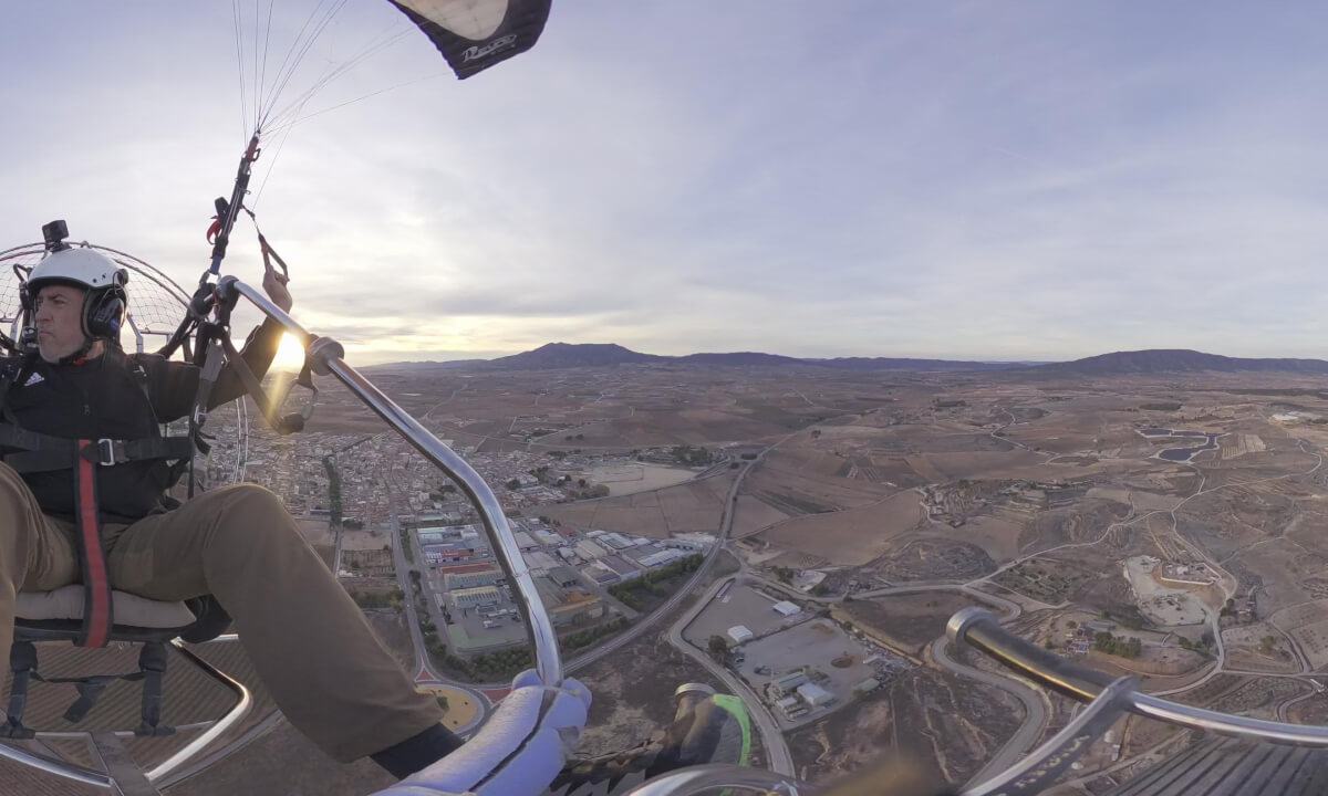Sunset Paramotor Flight over Pinoso