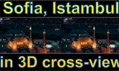 Hagia SoHagia Sophia, Istambul, Turkey in 3D video "by angel's eyes - iXYt" side-by-side cross-viewphia18S