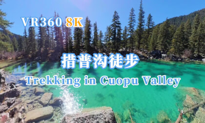 【VR360 8K】Trekking in Cuopu Valley 川西 318 川藏线 秋景 措普沟徒步