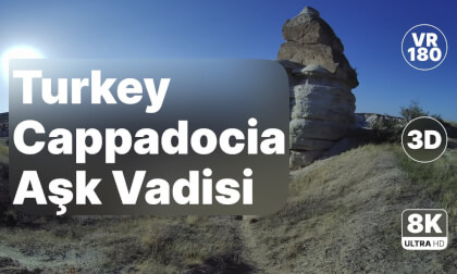 Turkey Cappadocia - Love Valley Viewpoint Walk 8K 180 3D