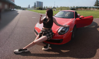 Frequency of Attraction | An 8K VR180 Encounter with Her by the Porsche, Amidst Nature