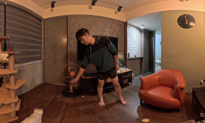 夜拍效果測試 逗貓玩具 8K 360