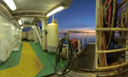 Walk around on board Deepsea Atlantic drill floor