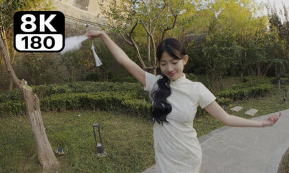 Immersive viewing of the cheongsam dance "Late Autumn"
