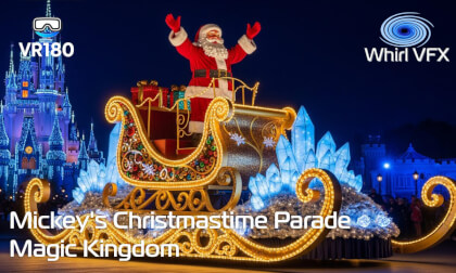 VR180 8K 3D | Once Upon a Christmastime Parade | Mickey’s Very Merry Christmas Party 2025
