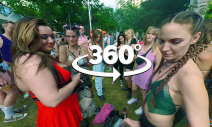 360° Rave Party Exploration: Chilling with Team GoodTimes Girls at Toronto Pride! VR Video 360° Rave Party Exploration: Chilling with Team GoodTimes Girls at Toronto Pride! VR
