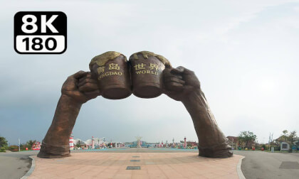Immersive viewing of the location of the Qingdao Beer Festival and craft beer pubs