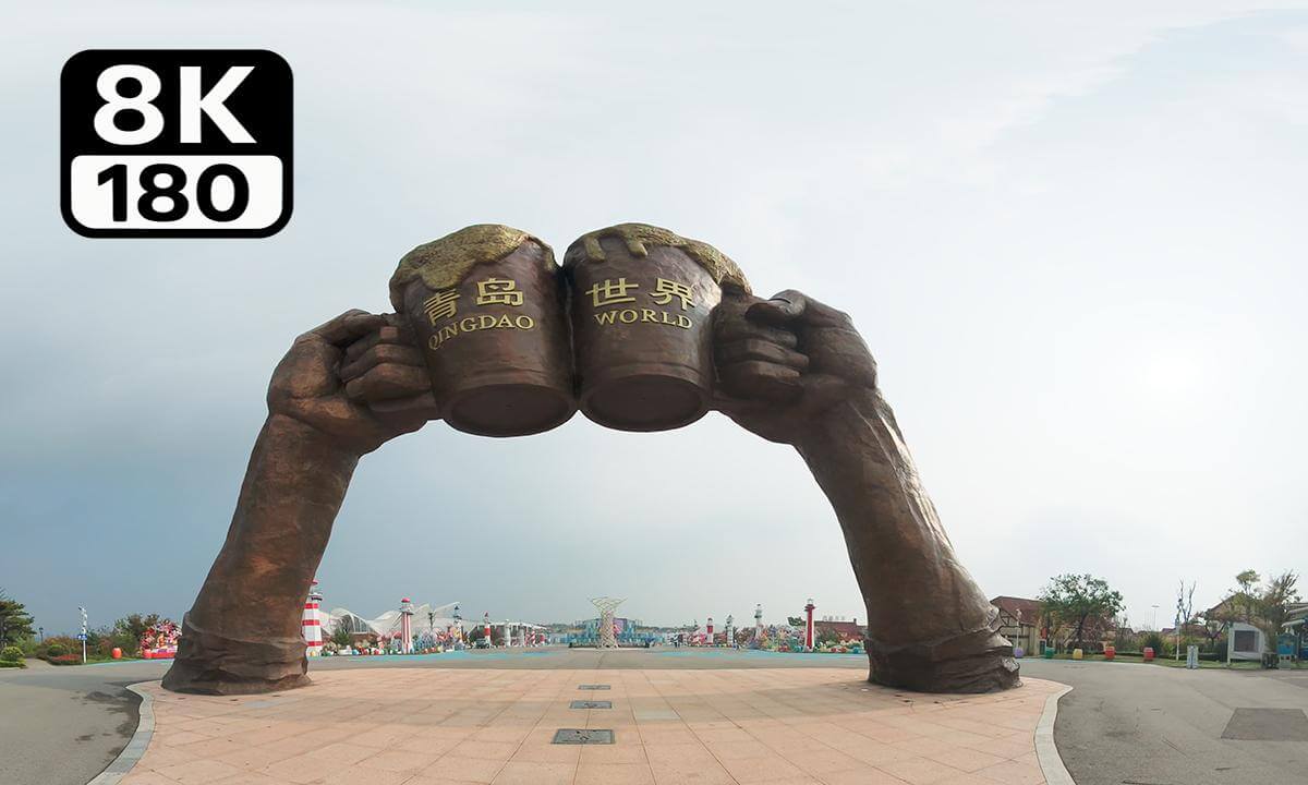 Immersive viewing of the location of the Qingdao Beer Festival and craft beer pubs