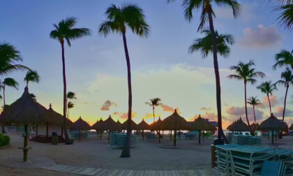 Sunset in Aruba in 180VR 8K