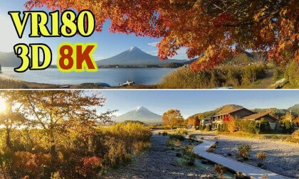 Autumn Mt.FUJI (2) at Lake Kawaguchiko  in Yamanashi , JAPAN