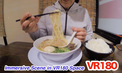 [VR180] Tonkotsu Ramen in 3D / 3D video in VR 180 format
