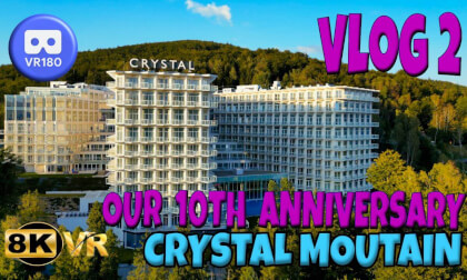 VR180 3D 8K | VLOG 2 | Our 10th Anniversary at Crystal Mountain, Wisła, Poland 🇵🇱