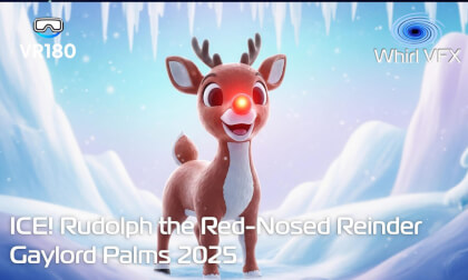 VR180 8K 3D | Tour ICE! Rudolph the Red-Nosed Reindeer | Gaylord Palms