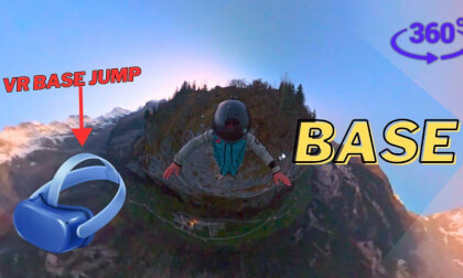 Sun Set BASE Jump — 2100ft Vertical Drop (360° VR)