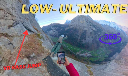 Full immersive Base jump experience. High emotions.